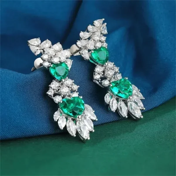 Ruihe New Fashion 925 Silver 4.53ct Earrings - Image 3